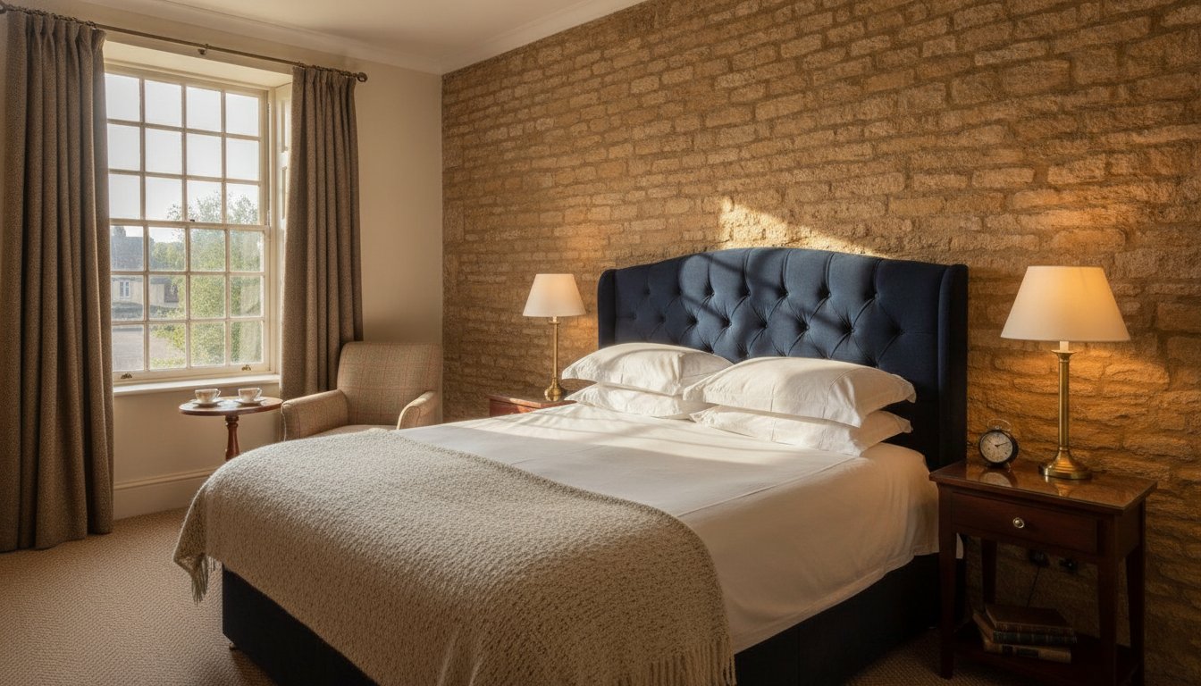 Compact Double Room Tetbury: Smart Stays at The Snooty Fox